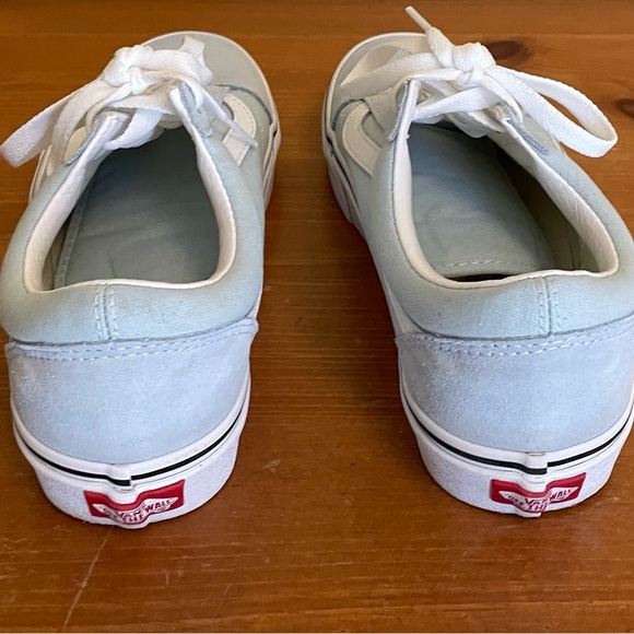 Vans Shoes Powder Blue Vans Poshmark
